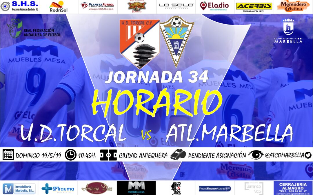 Horario Jornada 34: U.D.Tocal Vs Atl.Marbella