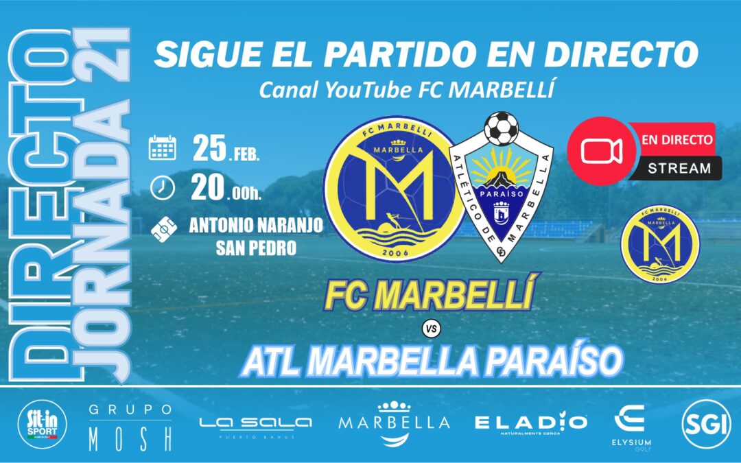 SIGUE EN DIRECTO EL PARTIDO ANTE EL FC MARBELLÍ (DOM.20:00H)
